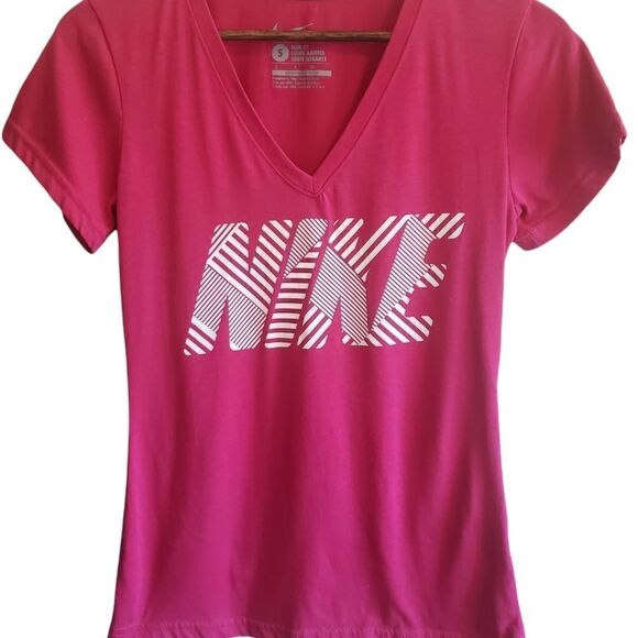 Nike Pink Slim Fit Tee - Picture 1 of 3